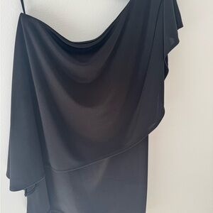Elegant Black One-Shoulder Top
